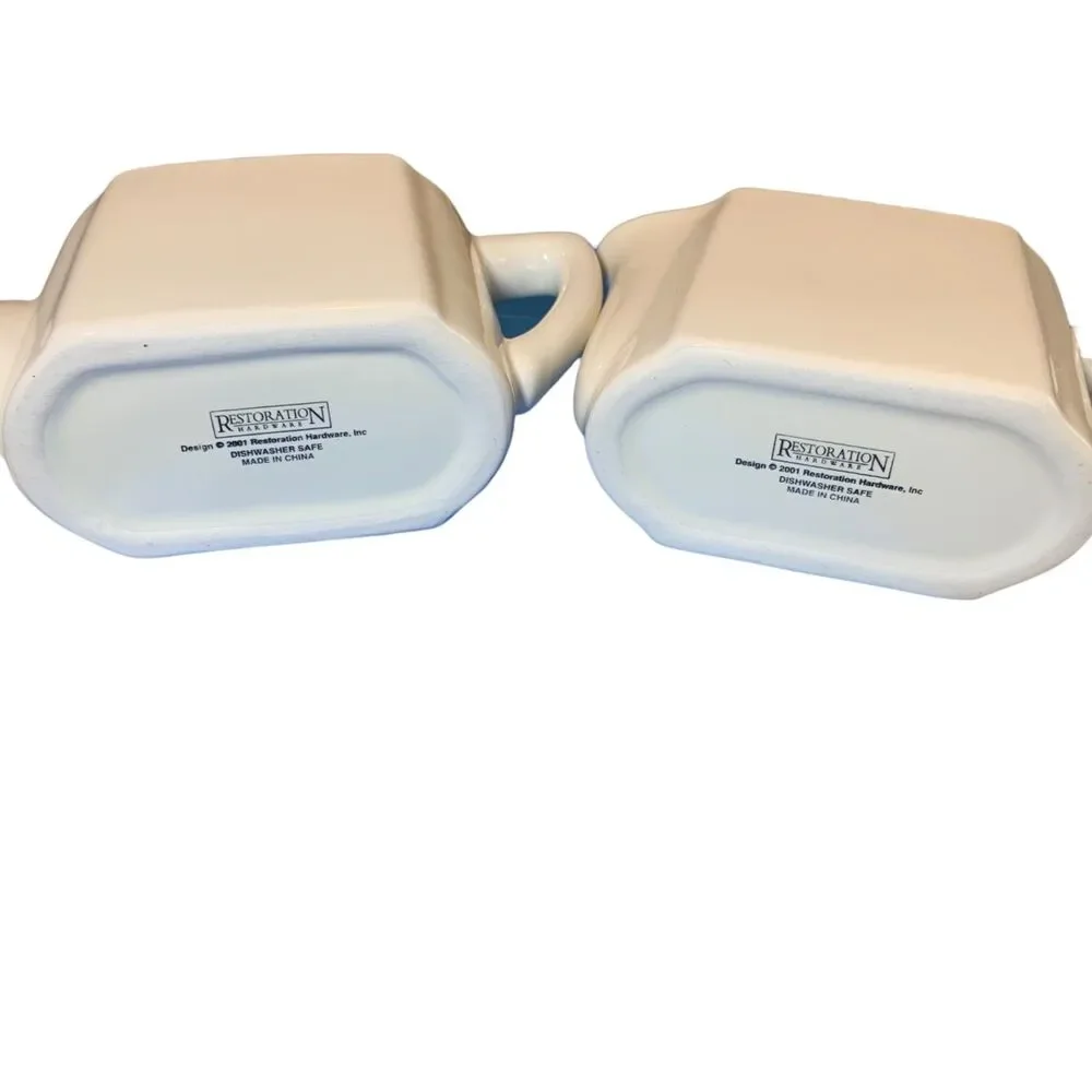 Restoration Hardware Cream Tea for Two Pour Deux Set Stoneware